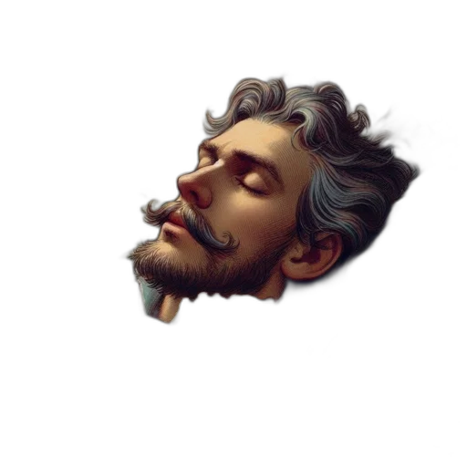 face, mask, hair, staff transparent PNG cut-out