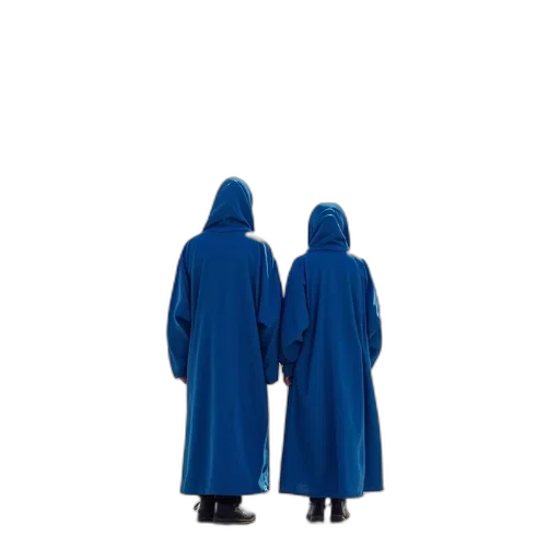jacket, dress, umbrella, staff transparent PNG cut-out