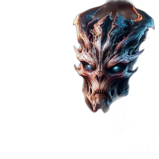 mask, dragon, face, creature transparent PNG cut-out