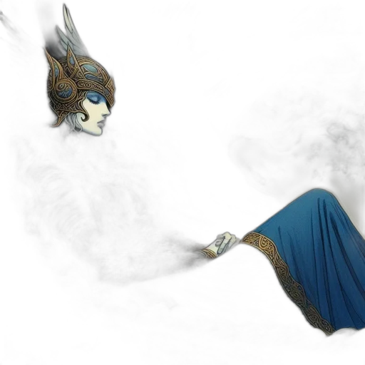 dragon, mask, staff, sword transparent PNG cut-out