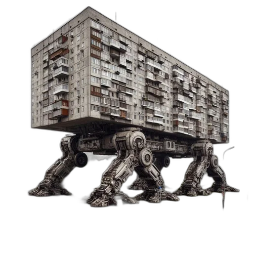 robot, building, furniture, creature transparent PNG cut-out
