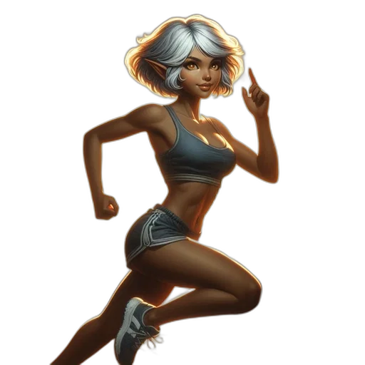 concept art, fantasy art, comic book art, cyberpunk transparent PNG cut-out