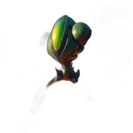 robot, staff, weapon, creature transparent PNG cut-out