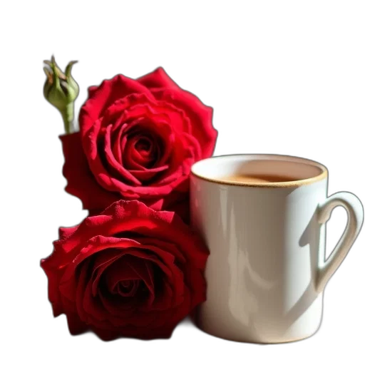 flower, photorealistic, 3d render, red transparent PNG cut-out
