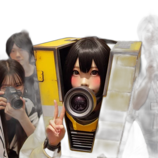 robot, mask, face, weapon transparent PNG cut-out