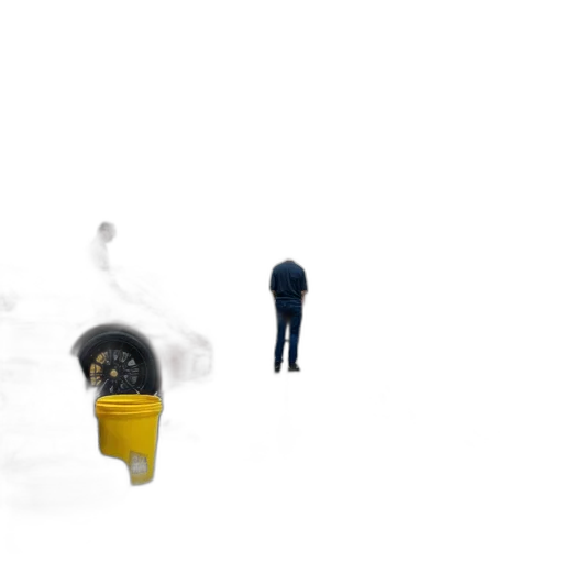umbrella, robot, shoes, staff transparent PNG cut-out