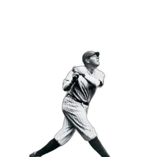 vintage, baseball, card, featuring transparent PNG cut-out