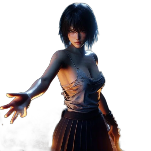 dress, concept art, fantasy art, 3d render transparent PNG cut-out