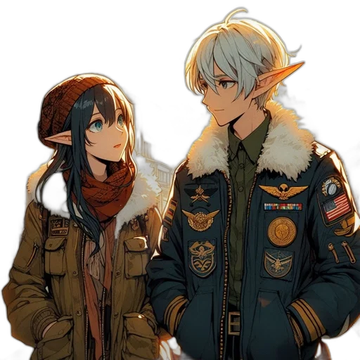 jacket, concept art, fantasy art, anime transparent PNG cut-out