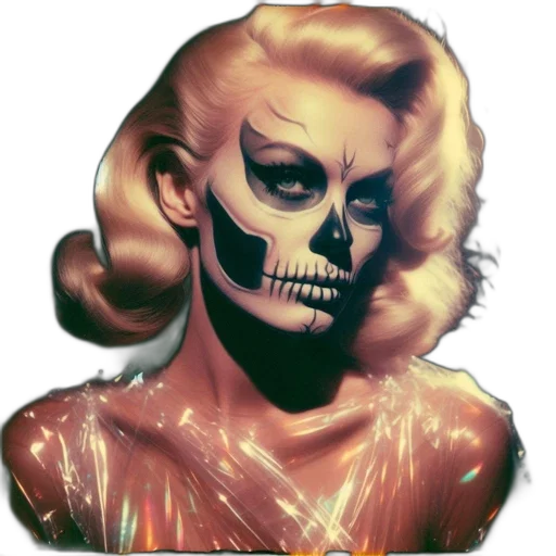 face, mask, comic book art, pixel art transparent PNG cut-out