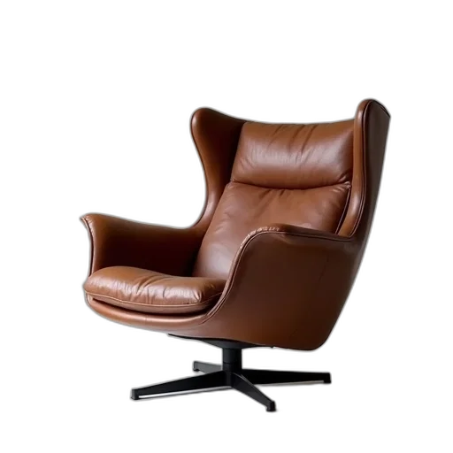 furniture, 3d render, photorealistic, brown transparent PNG cut-out