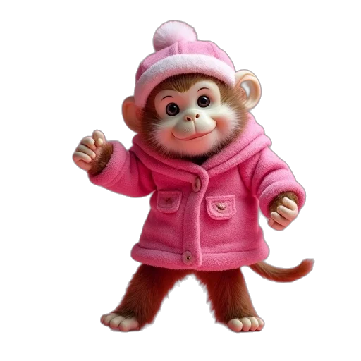jacket, animal, staff, hat transparent PNG cut-out