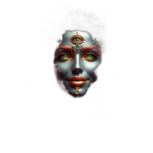 mask, face, robot, crown transparent PNG cut-out