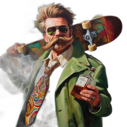 jacket, concept art, photorealistic, comic book art transparent PNG cut-out