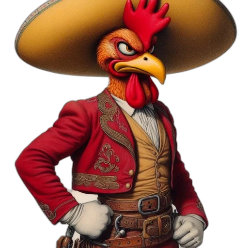 hat, jacket, animal, staff transparent PNG cut-out