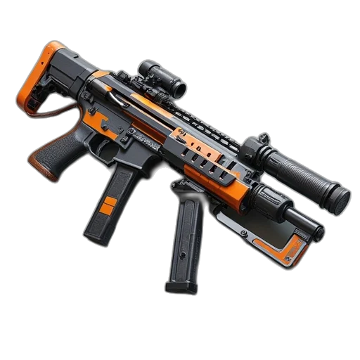 weapon, 3d render, pixel art, concept art transparent PNG cut-out