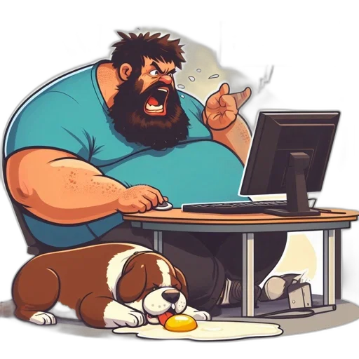 animal, staff, pixel art, cartoon transparent PNG cut-out
