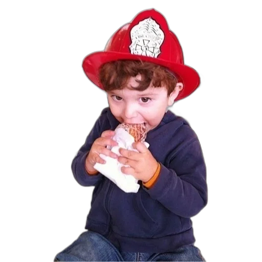 hat, food, photorealistic, child transparent PNG cut-out