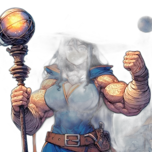 staff, sword, weapon, fantasy art transparent PNG cut-out