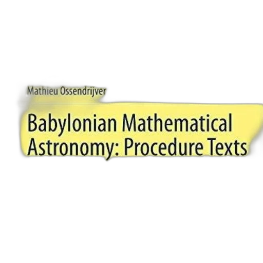 cover, babylonian, mathematical, astronomy transparent PNG cut-out