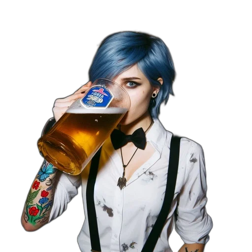 jacket, bottle, concept art, cyberpunk transparent PNG cut-out