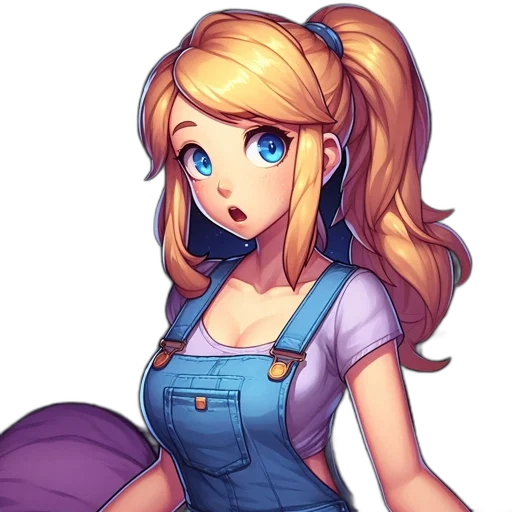 dress, staff, face, pixel art transparent PNG cut-out