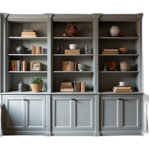 furniture, 3d render, photorealistic, grey transparent PNG cut-out