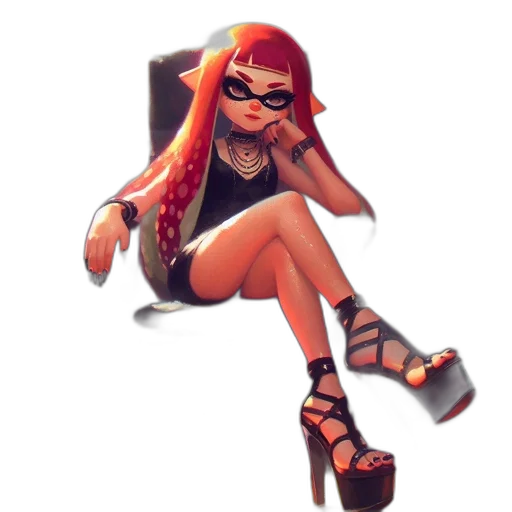 dress, weapon, jacket, shoes transparent PNG cut-out