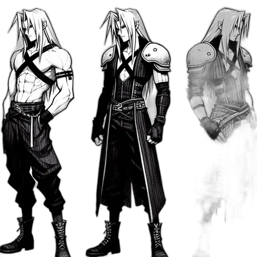 concept art, fantasy art, comic book art, cyberpunk transparent PNG cut-out