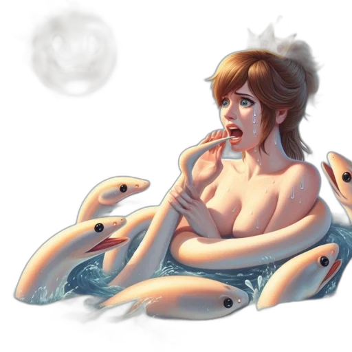 creature, concept art, fantasy art, pixel art transparent PNG cut-out