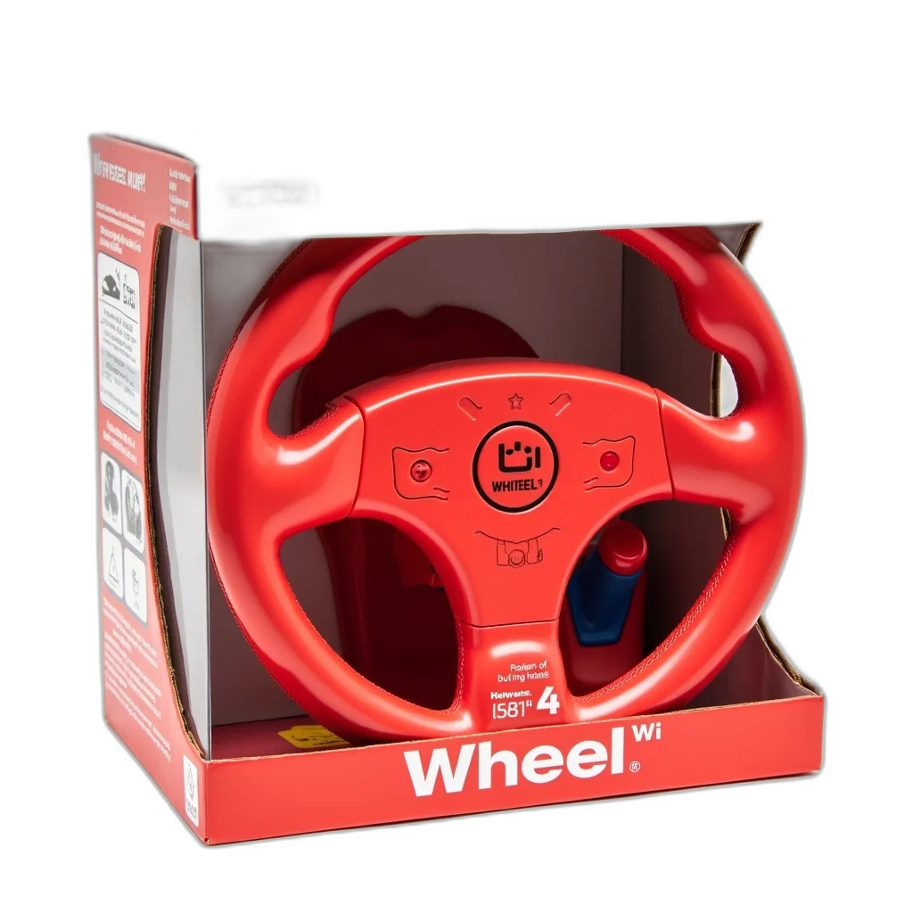 car, 3d render, red, steering transparent PNG cut-out