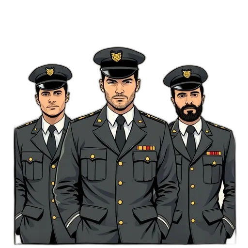 staff, jacket, comic book art, concept art transparent PNG cut-out