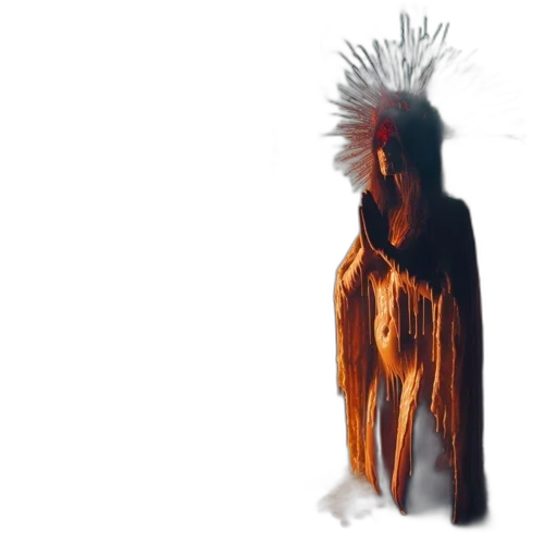 hair, mask, crown, creature transparent PNG cut-out