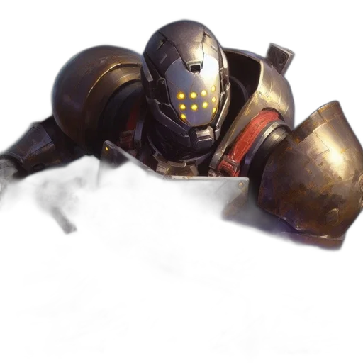 robot, sword, weapon, mask transparent PNG cut-out