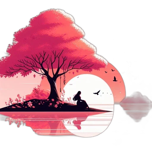 tree, umbrella, creature, concept art transparent PNG cut-out