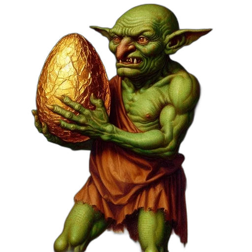 fantasy art, concept art, green-skinned, creature transparent PNG cut-out