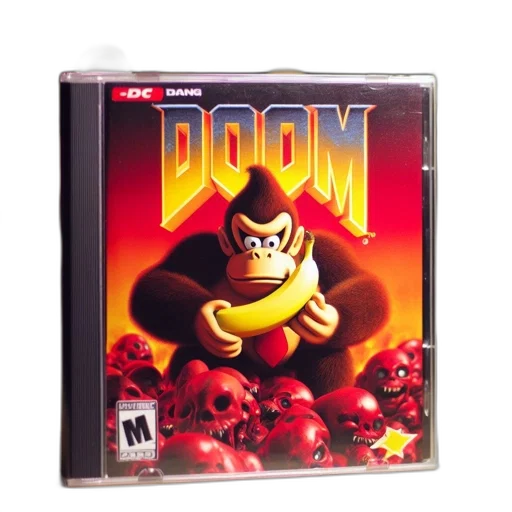 fusion, doom, donkey, kong transparent PNG cut-out