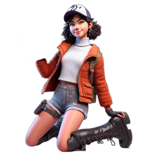jacket, weapon, hat, concept art transparent PNG cut-out