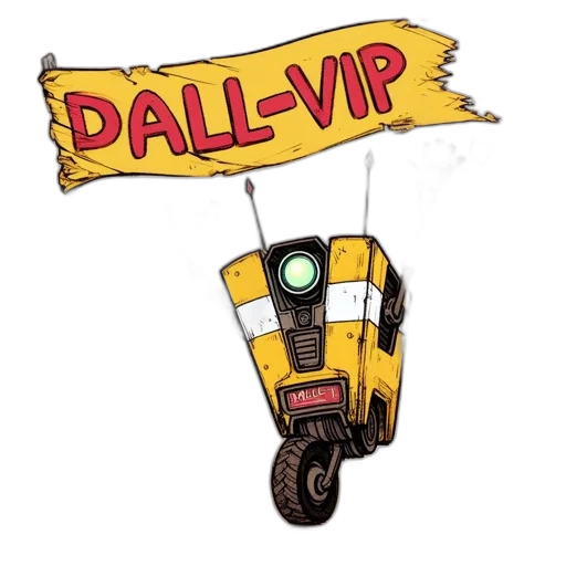 robot, concept art, 3d render, yellow transparent PNG cut-out