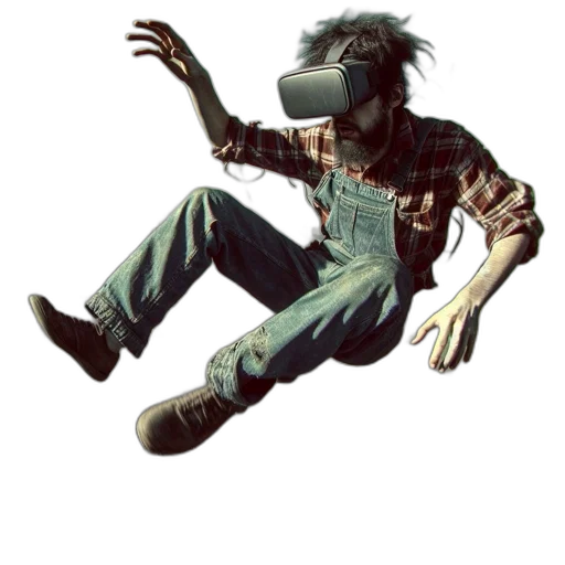 creature, jacket, staff, mask transparent PNG cut-out