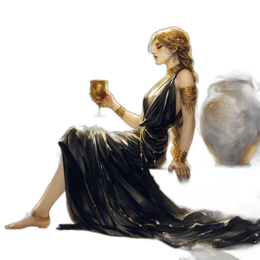 dress, crown, concept art, fantasy art transparent PNG cut-out