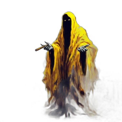 creature, staff, mask, hair transparent PNG cut-out