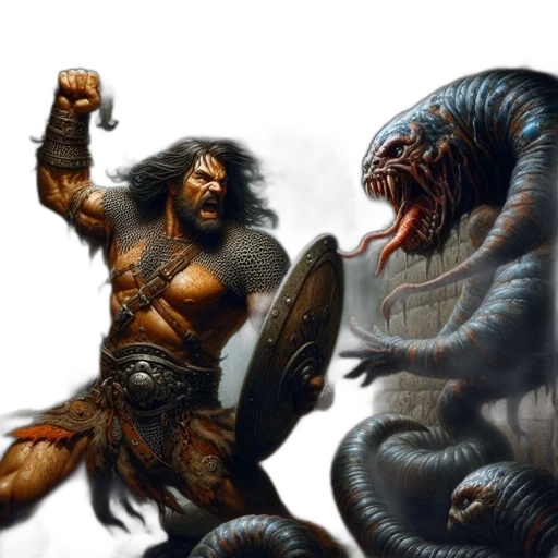 creature, fantasy art, concept art, comic book art transparent PNG cut-out