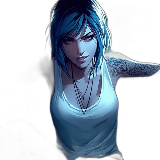 face, dress, comic book art, concept art transparent PNG cut-out