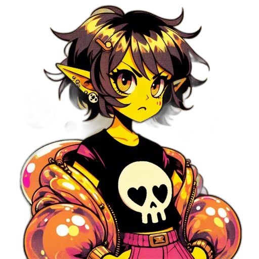 jacket, staff, concept art, pixel art transparent PNG cut-out