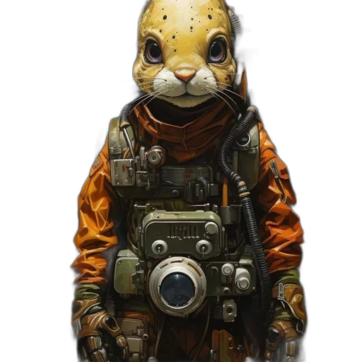 animal, mask, robot, weapon transparent PNG cut-out