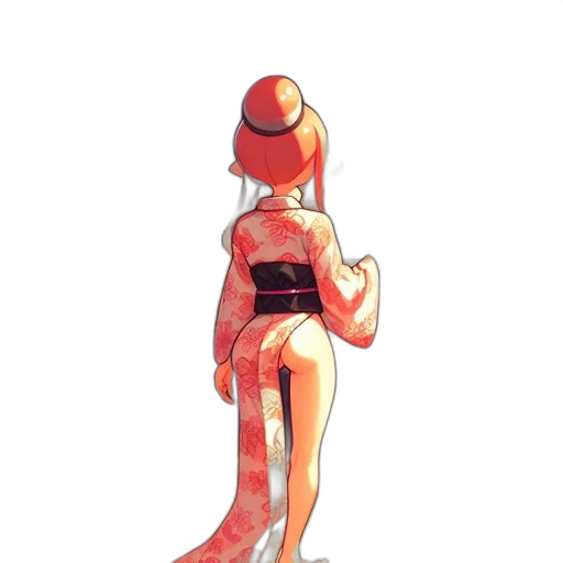 hat, dress, staff, creature transparent PNG cut-out