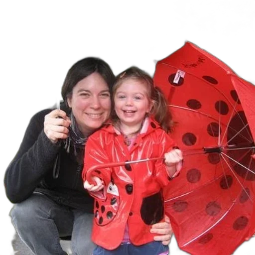 umbrella, rain, woman, child transparent PNG cut-out