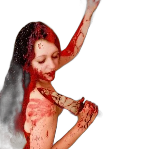 hair, creature, dress, mask transparent PNG cut-out