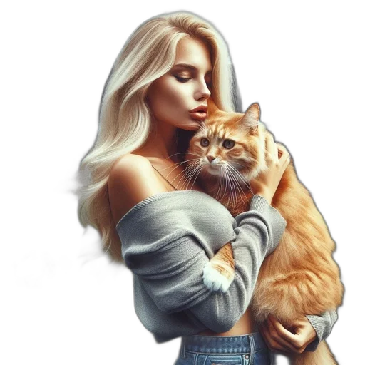 animal, photorealistic, fantasy art, oil painting transparent PNG cut-out
